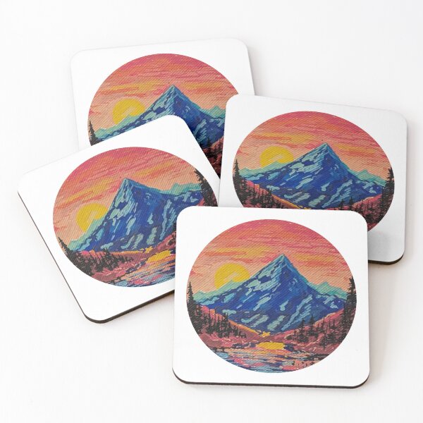 Item preview, Colorful Mountain Sunset designed and sold by AliCaliDesigns.