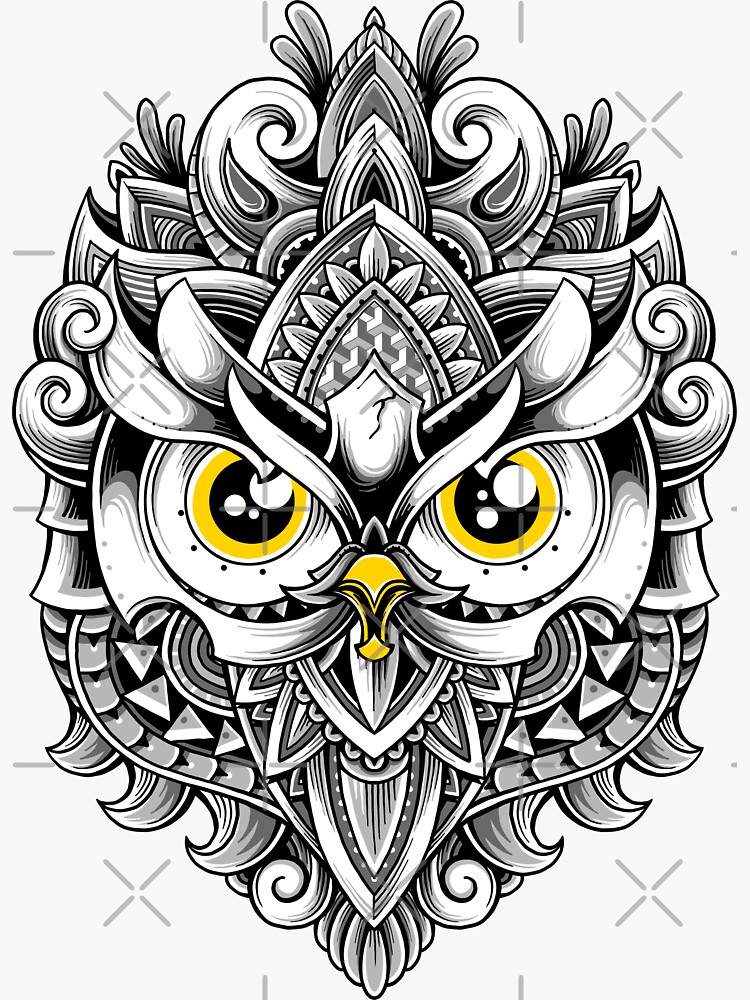 Ornate Owl by GODZILLARGE