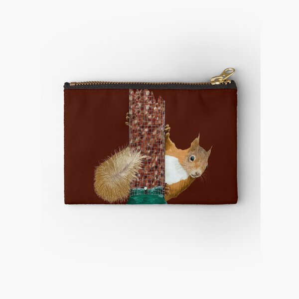 Item preview, WHAT? - CUTE RED SQUIRREL ON BIRD FEEDER designed and sold by Danicus666.