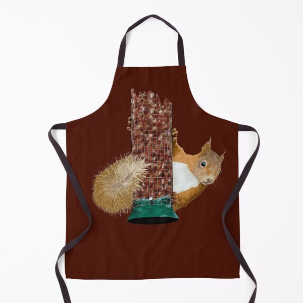 Item preview, WHAT? - CUTE RED SQUIRREL ON BIRD FEEDER designed and sold by Danicus666.