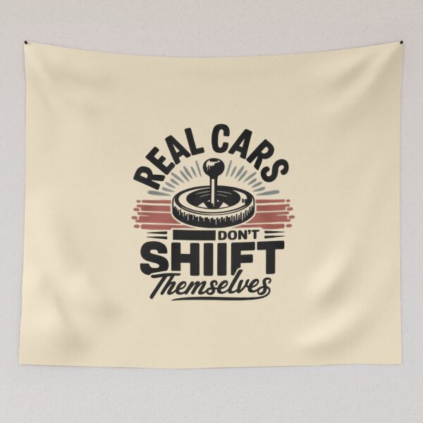 Item preview, Real Cars Don’t Shift Themselves - Manual Gear Stick Art designed and sold by love3617.