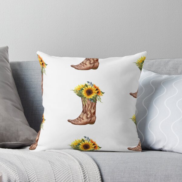 Item preview, Cowboy Boot with Sunflowers  designed and sold by Brianna McGill.