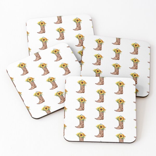 Item preview, Cowboy Boot with Sunflowers  designed and sold by Brianna McGill.