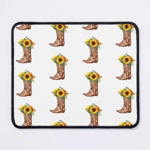 Item preview, Cowboy Boot with Sunflowers designed and sold by Brianna McGill.