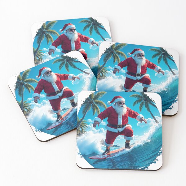 Item preview, Cool Santa Surfing designed and sold by inkadventure.