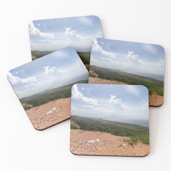 Item preview, A scenic view showcases a coastal landscape with rolling green hills meeting the expansive ocean designed and sold by EyezWatchin.