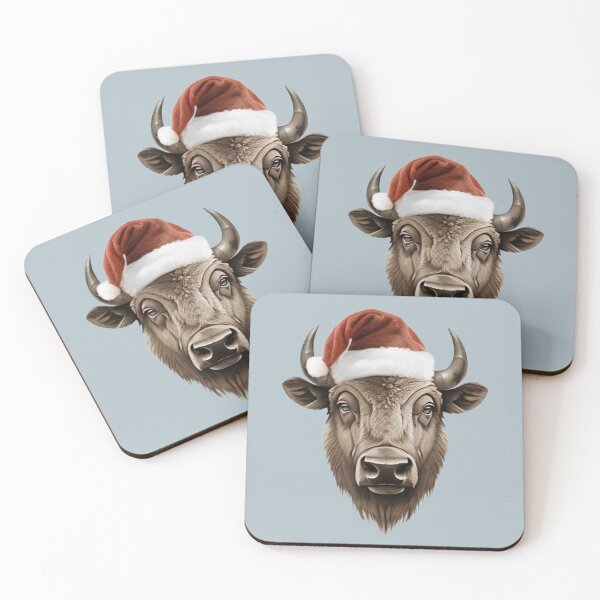 Item preview, Bison Santa Buffalo Christmas designed and sold by artenvironments.