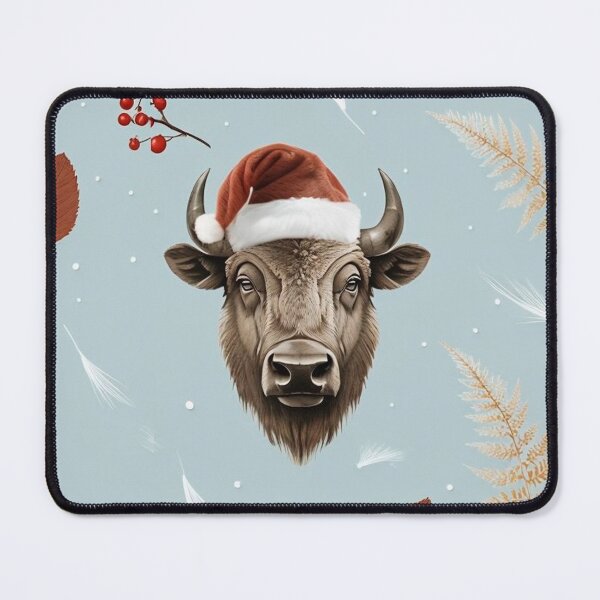 Item preview, Bison Santa Buffalo Christmas designed and sold by artenvironments.