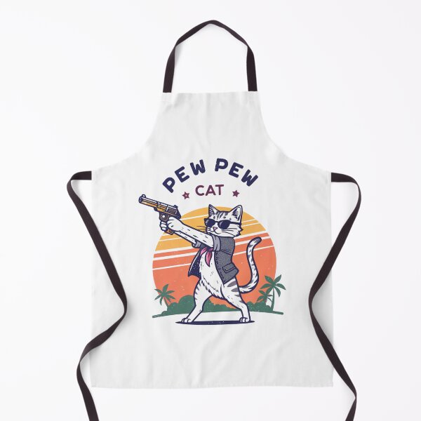 Item preview, Pew Pew Madafakas Cat Funny Meme Design | Cute Gun-Toting Cat Art designed and sold by Colorful-Garden.