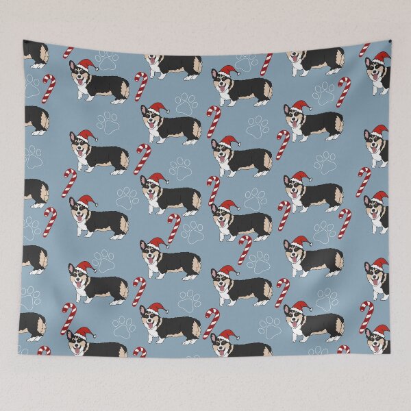 Item preview, Christmas Corgi - Blue designed and sold by KantstandyaC.