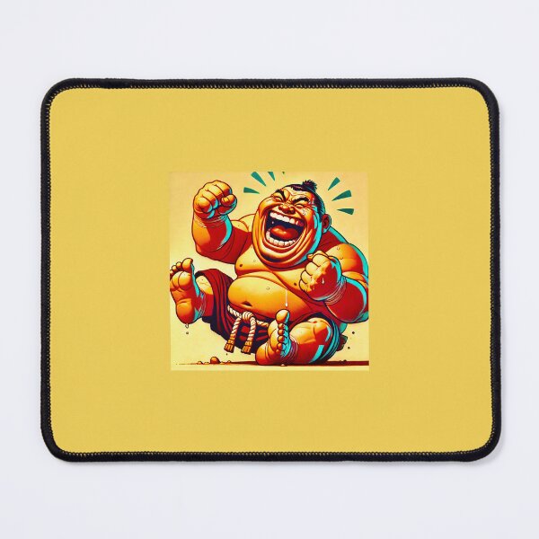 Item preview, Joyful Sumo Wrestler Pop Art Illustration designed and sold by ANIARTONLINE.