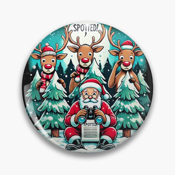 Item preview, Santa’s Spy Squad - Christmas Observations designed and sold by TEEVO Pop Art .