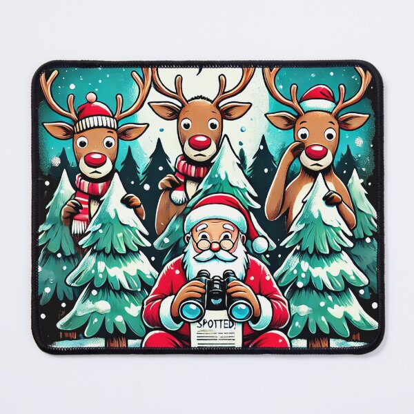Item preview, Santa’s Spy Squad - Christmas Observations designed and sold by TEEVO Pop Art .