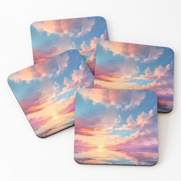 Item preview, Pastel Skies: A Dreamy Sunset in Pink, Orange, and Purple designed and sold by Farid1Shop.