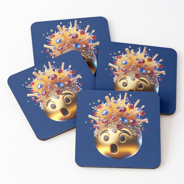 Item preview, Mind Blown Bling Emoji  designed and sold by Smileshigh.