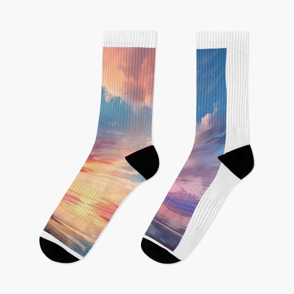 Item preview, Pastel Skies: A Dreamy Sunset in Pink, Orange, and Purple designed and sold by Farid1Shop.