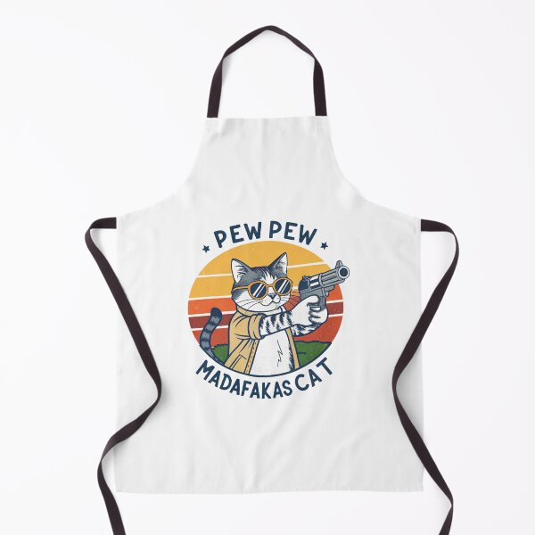 Item preview, Pew Pew Madafakas Cat Funny Meme Design | Cute Gun-Toting Cat Art designed and sold by Colorful-Garden.
