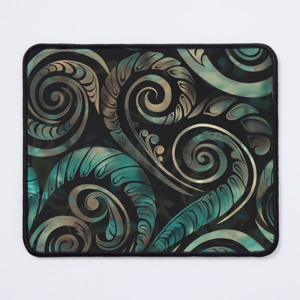 Item preview, New Zealand Māori Paua Pattern Koru Design 54 designed and sold by GrinGalore.