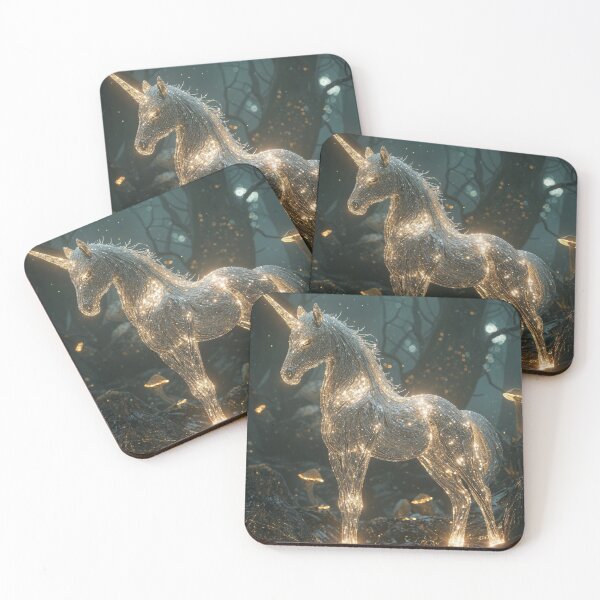 Item preview, Luminous Unicorn: Guardian of the Enchanted Forest designed and sold by LemurianPortals.