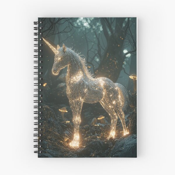 Item preview, Luminous Unicorn: Guardian of the Enchanted Forest designed and sold by LemurianPortals.