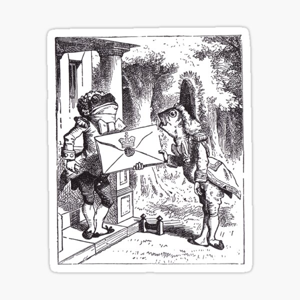 Fish and Frog Footmen Sticker