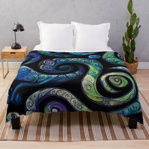 Item preview, New Zealand Māori Paua Pattern Koru Design 55 designed and sold by GrinGalore.
