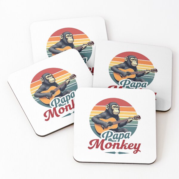 Item preview, Monkey playing the guitar. designed and sold by KojourinArt.