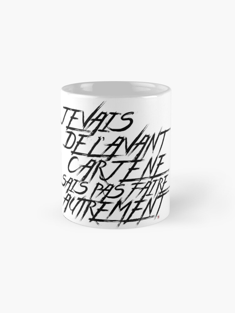 Aperçu 4 sur 6. Mug à café avec l'œuvre Aller de l'avant-1. créée et vendue par Vinidal.