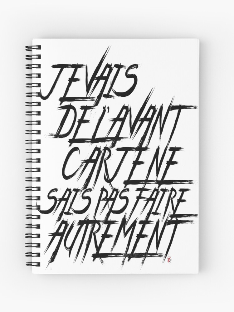 Aperçu 1 sur 3. Carnet avec l'œuvre Aller de l'avant-1. créée et vendue par Vinidal.