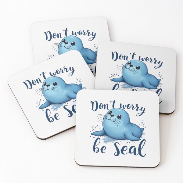 Item preview, Don't worry, be seal designed and sold by jkrphoto.