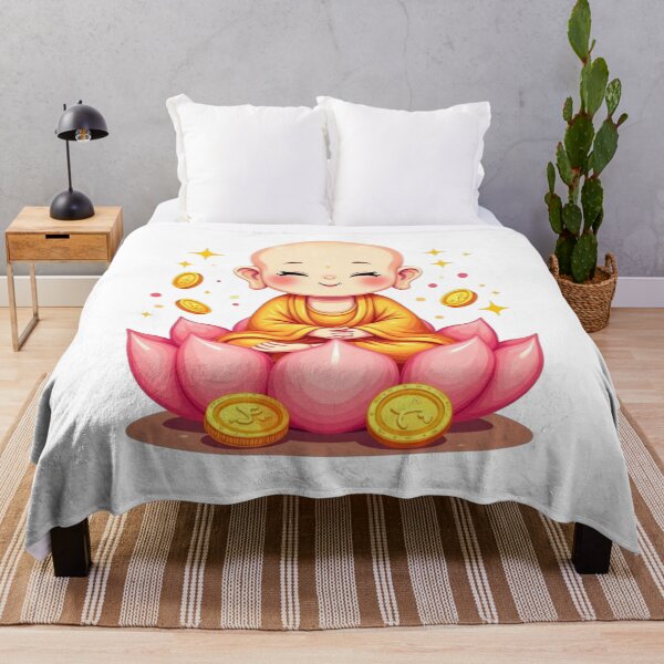 Item preview, Cute little buddha baby meditating with Coins of Chinese Fortune. designed and sold by JonathanP514.