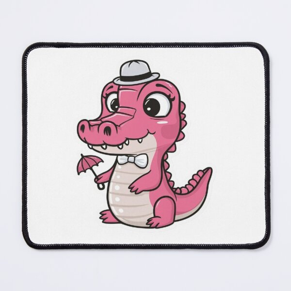 Item preview, cute pink alligator designed and sold by ZILDA Designs.