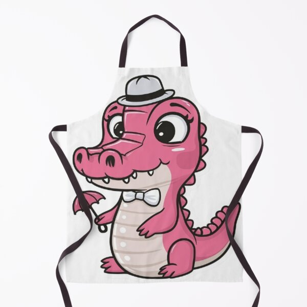 Item preview, cute pink alligator designed and sold by ZILDA Designs.