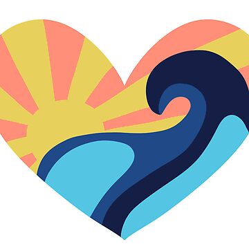 Artwork thumbnail, Sunset Wave by sofriedart