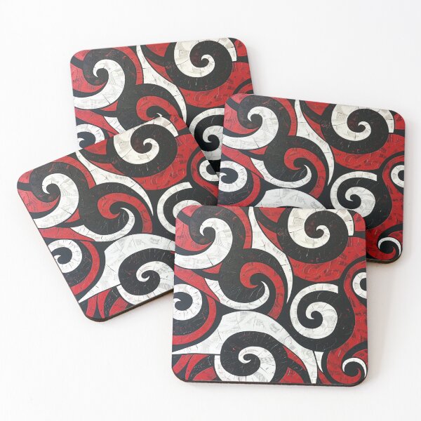 Item preview, New Zealand Māori Paua Pattern Koru Design 56 designed and sold by GrinGalore.