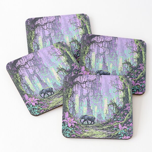 Item preview, Dot Art Elephant Trek designed and sold by PanoramaPrints.