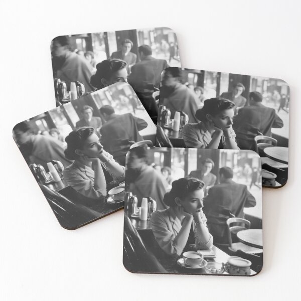 Item preview, Young woman, Rome Café 1954 designed and sold by FleurFrench.