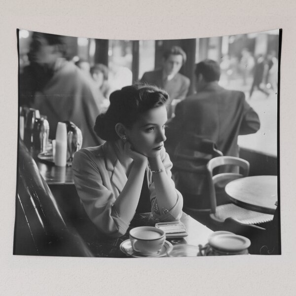 Item preview, Young woman, Rome Café 1954 designed and sold by FleurFrench.