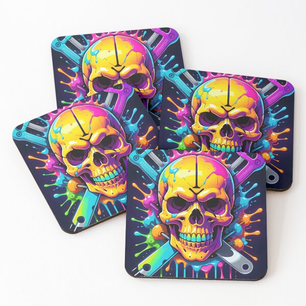 Item preview, skull with tools designed and sold by Ludmi-linea.