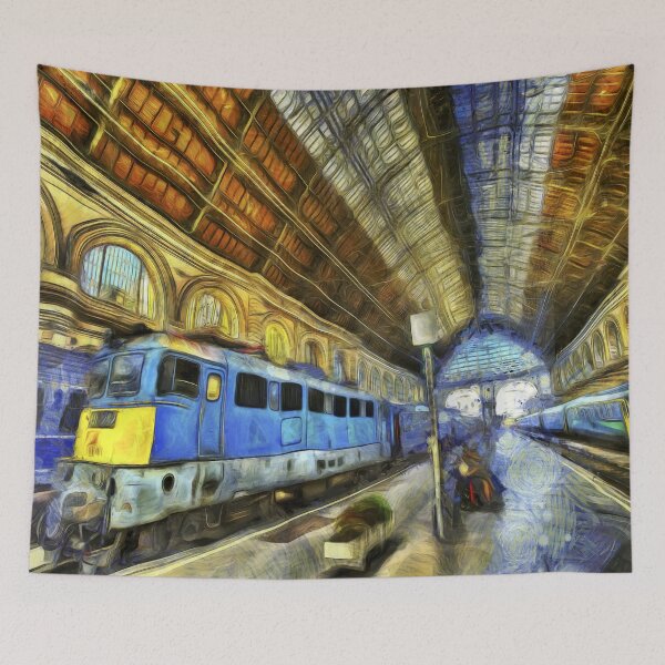 Item preview, Railway Station Van Gogh designed and sold by Londonimages.