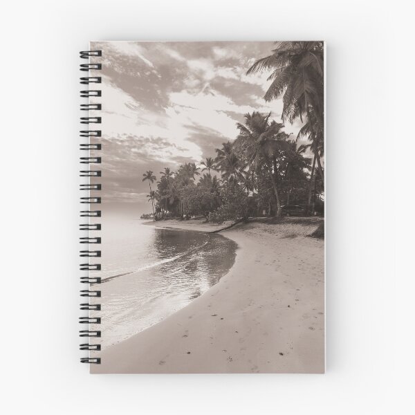 Item preview, A serene beach stretches along the shoreline, bordered by tall palm trees and gentle waves designed and sold by EyezWatchin.