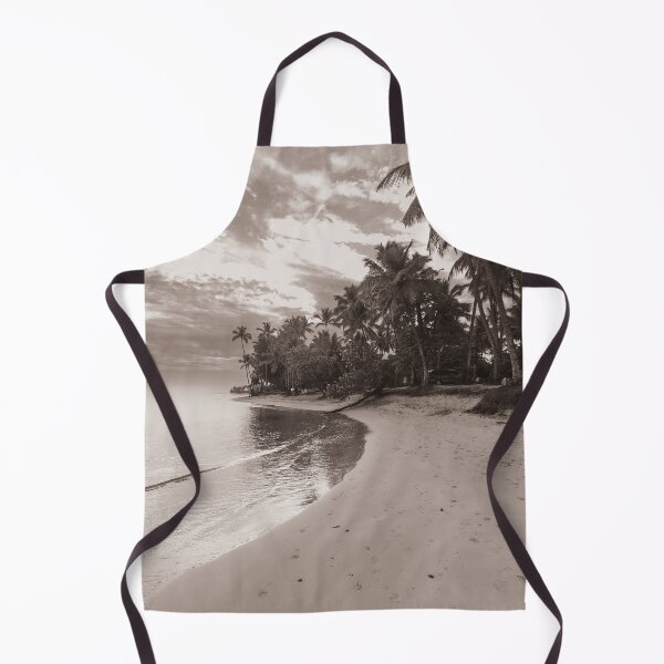 Item preview, A serene beach stretches along the shoreline, bordered by tall palm trees and gentle waves designed and sold by EyezWatchin.