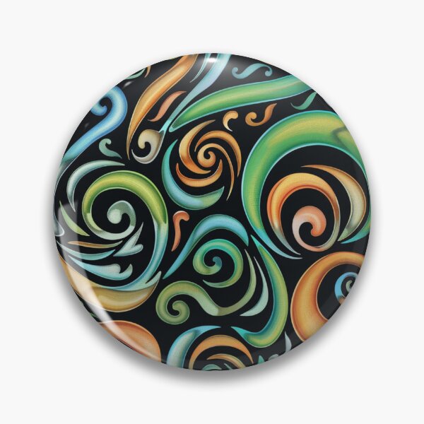 Item preview, New Zealand Māori Paua Pattern Koru Design 58 designed and sold by GrinGalore.