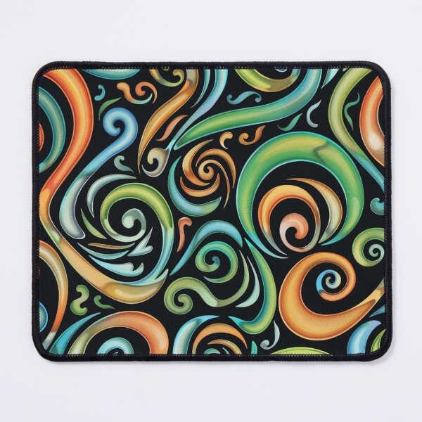 Item preview, New Zealand Māori Paua Pattern Koru Design 58 designed and sold by GrinGalore.
