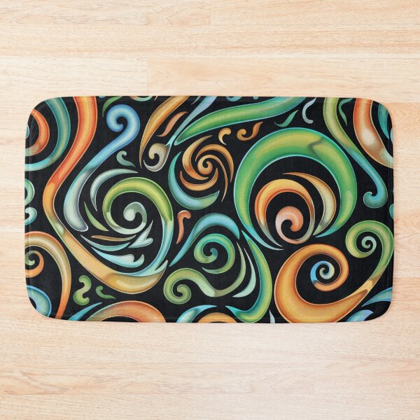 Item preview, New Zealand Māori Paua Pattern Koru Design 58 designed and sold by GrinGalore.