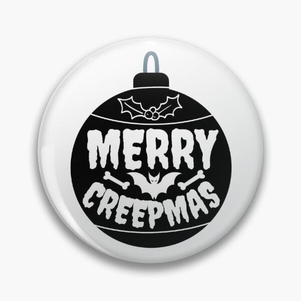 Item preview, Merry Creepmas Ornament | Gothic Christmas Design designed and sold by Hexxcrafts.