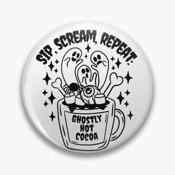 Item preview, Ghost Christmas Hot Chocolate | Gothic Christmas Design | Merry Creepmas designed and sold by Hexxcrafts.