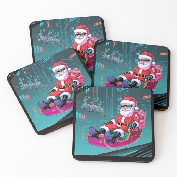 Item preview, Santa Claus as a cyberpunk style character designed and sold by BooWearBer.