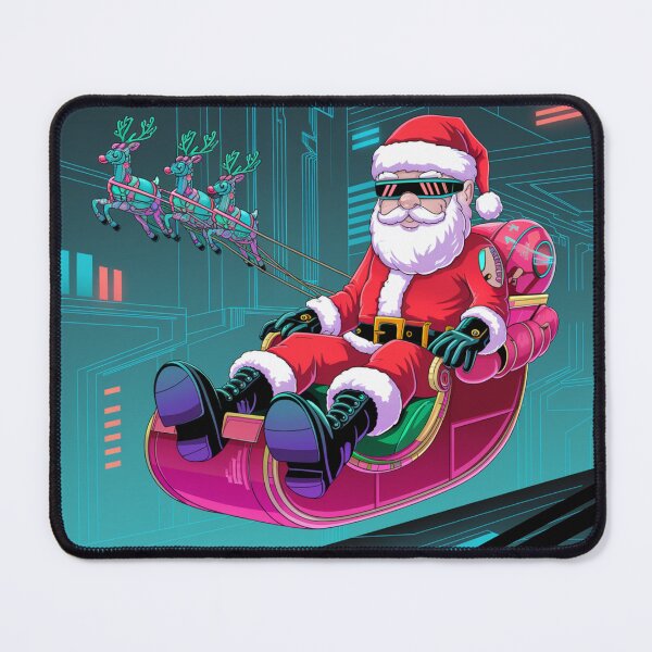 Item preview, Santa Claus as a cyberpunk style character designed and sold by BooWearBer.