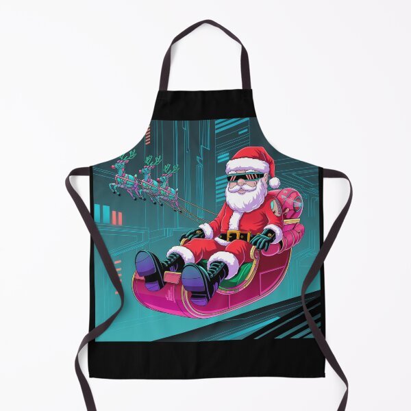Item preview, Santa Claus as a cyberpunk style character designed and sold by BooWearBer.